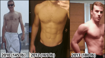 Results after one month of steroids